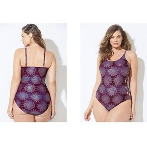 NWT Plus Size Purple Swimsuit